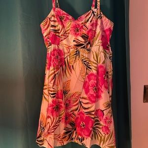 Torrid sz 20 rockabilly Hawaiian print dress